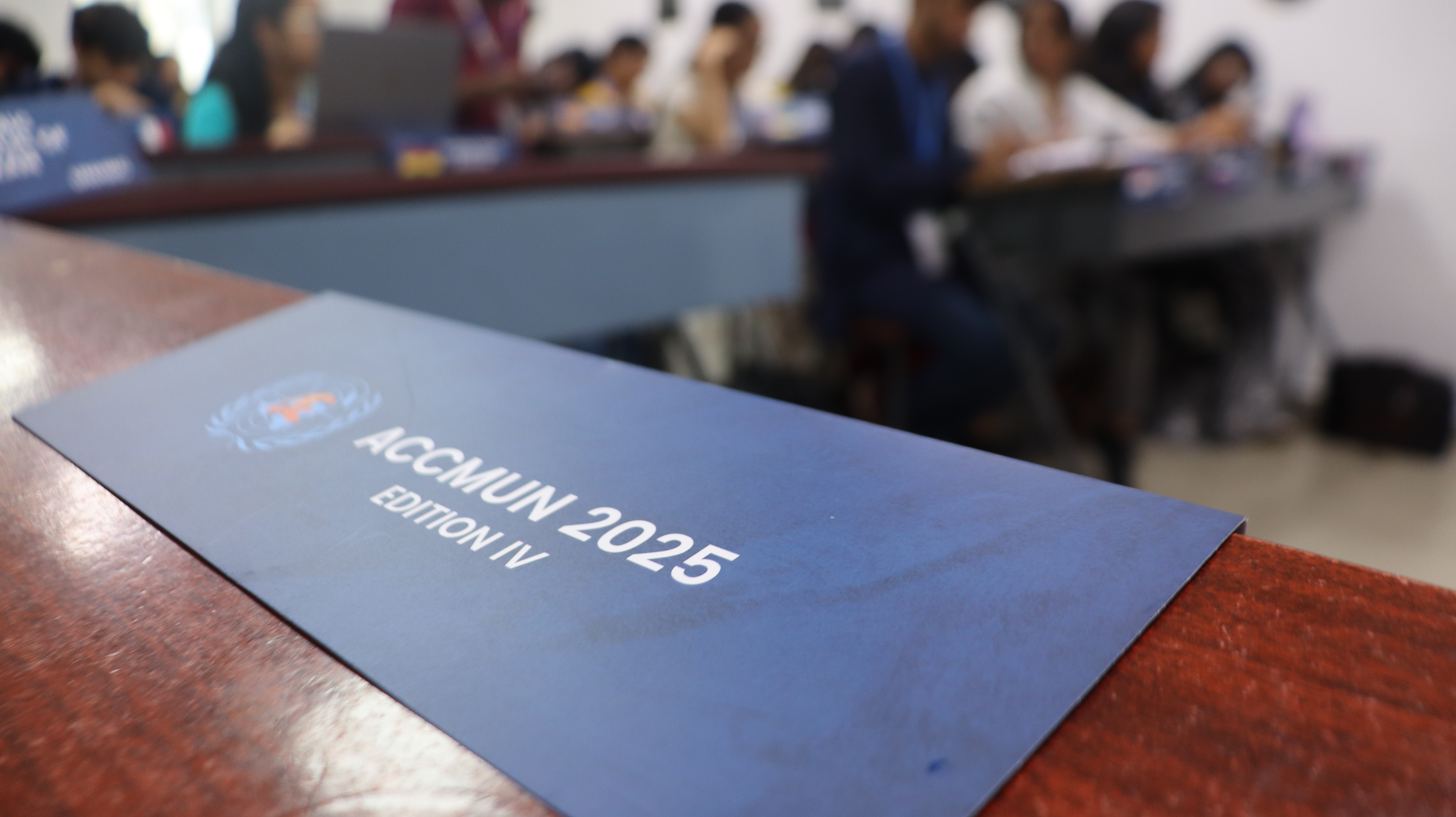 ACCMUN 4.0 conference placard in committee