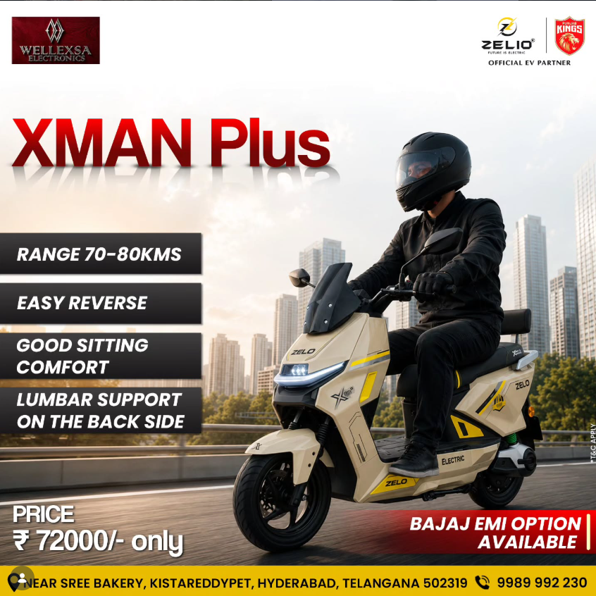 Wellexsa Motors XMAN Plus electric scooter sponsor poster